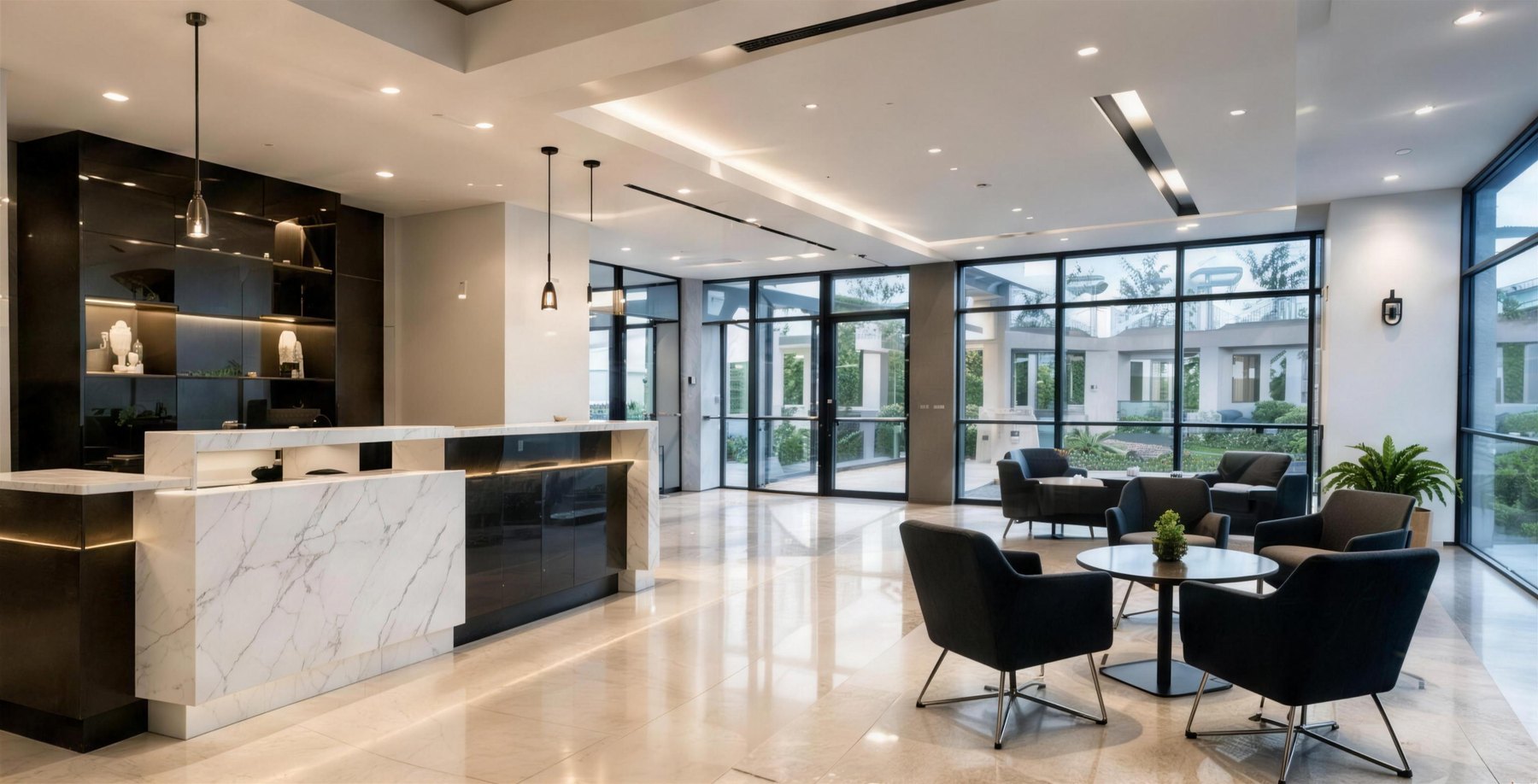 Modern commercial interior built by AAG & Associates